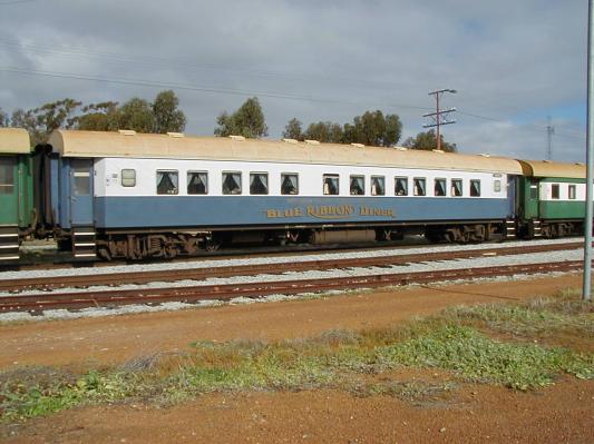 AHF class  First Class Car Converted to Dining Car "Blue Ribbon Diner"             Photo By Stuart Jackson