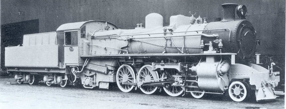 Pm Class locomotive in Works Grey