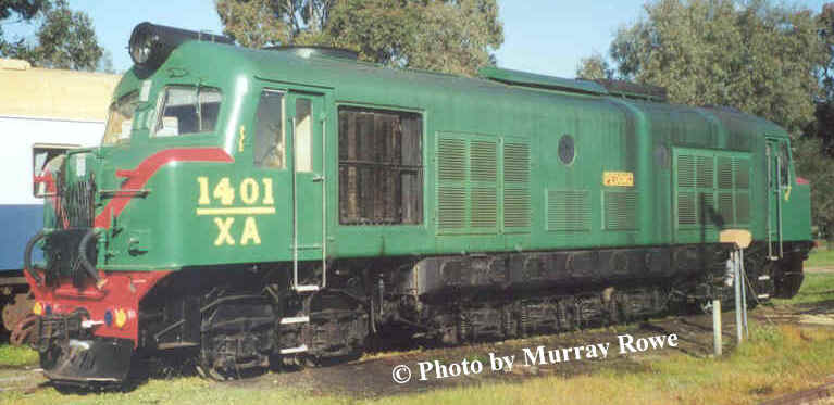 XA 1401 Pedong in Pinjarra Yard  Photo by Murray Rowe 